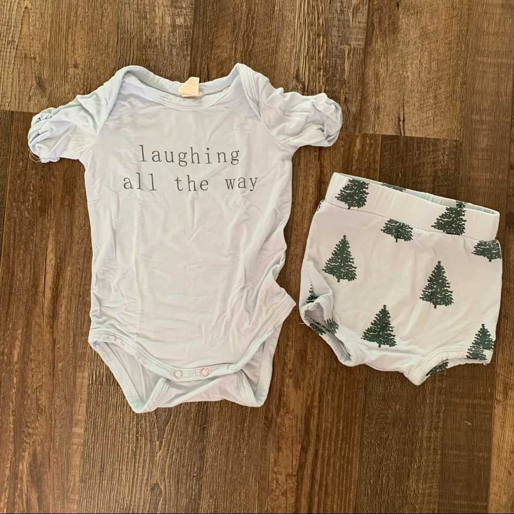 Kate Quinn Bamboo onesie and bloomer set